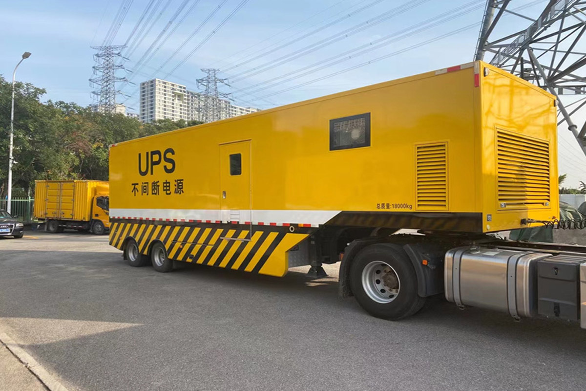 启东发电机租赁施工现场
